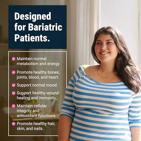 Bariatricpal Multivitamin One 1 Per Day Bariatric Multivitamin Chewable With 45 Mg Of Iron Orange Citrus Vitamin For Bariatric Surgery Patients 30 Count (1 Month Supply)