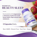 Doctors Best Womens Beauty Sleep With Magnesium Theanine Melatonin Sleep and Relaxation Support NonGmo Gluten Soy Vegan 60 Veggie Caps