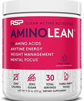 Rsp Nutrition Aminolean Pre Workout Energy (Fruit Punch 30 Servings) With Truefit Protein Powder (Vanilla 2 Lb)