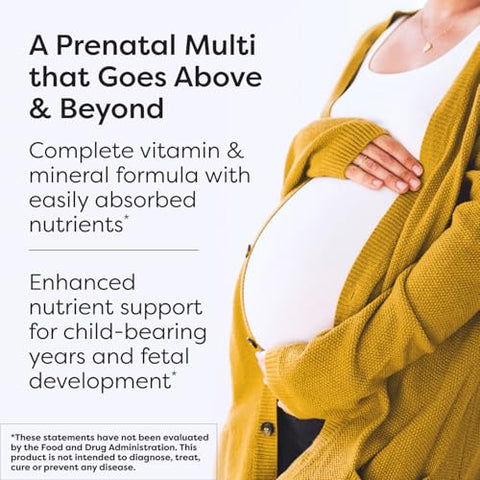 Sfi Health Klaire Labs Prenatal & Nursing Multivitamin - Postnatal & Prenatal Vitamins For Women With Iron - Complete Nutritional Support During Preconception Pregnancy & Breastfeeding (90 Capsules)