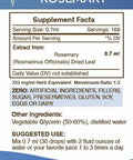 Secrets of the Tribe Rosemary Tincture Alcohol-Free Extract, High-Potency Herbal Drops, Tincture Made from Rosemary (Rosmarinus Officinalis) Dried Leaf 4 oz