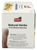 CubanFoodMarket Badia Natural Herb Tea. Total individual tea bags, 25 Count (Pack of 4)