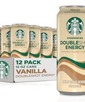 Starbucks Doubleshot Energy Drink Coffee Beverage, Vanilla, Iced Coffee, 15 fl oz Cans (12 Pack)