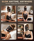 Kydj Red Light Therapy Mask For Face 7 Colors Led Face Mask Light Therapy With Rechargeable Remote Portable Anti-Aging & Skin Rejuvenation Device For Home Use Or Travel Ideal For Women