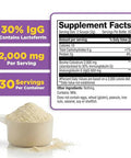Lifeable Bovine Colostrum Powder 28 Servings 2000Mg