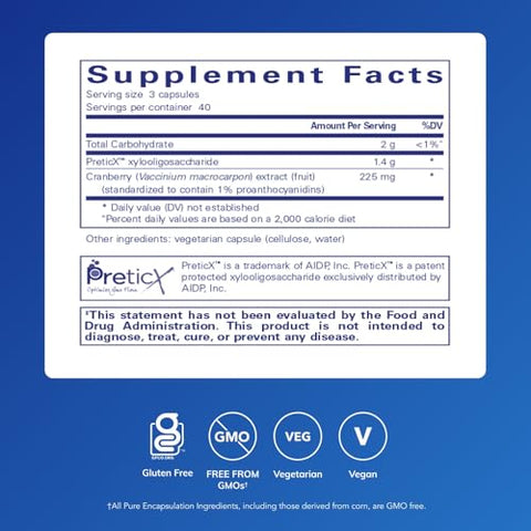 Pure Encapsulations Poly-Prebiotic Prebiotic Blend To Support The Microbiome And Gi Health 120 Capsules