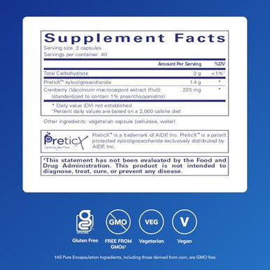 Pure Encapsulations Poly-Prebiotic Prebiotic Blend To Support The Microbiome And Gi Health 120 Capsules