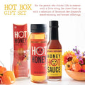 Savannah Bee Company Hot Honey Box Gift Set - Award-Winning Honey Collection - Includes Hot Honey, Sauce, and Fire Sticks - Perfect Gourmet Gift for Spice Lovers