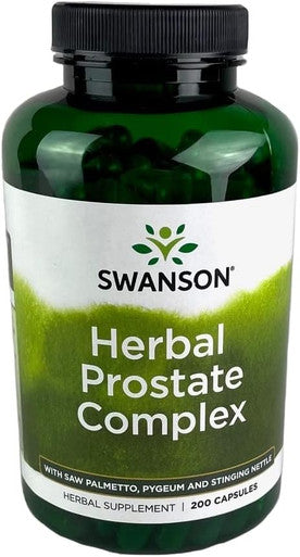 Swanson Herbal Prostate Complex - Men's Supplement - Features Pygeum Saw Palmetto '&' Stinging Nettle - (200 Capsules)