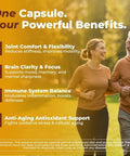 Vital Turmeric Curcumin Supplement 1310 Mg Blend With 95% Curcuminoids & Curcumin With Black Pepper Joint Brain Immune & Anti-Aging Support Non-Gmo Gluten-Free 30 Day Supply