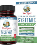 Maryruth'S Maryruth Organics Serrapeptase Enzymes Capsules Up To 2 Month Supply Enzyme Supplement For High Potency Sinus Relief Pills Tissue Health And Cellular Health Vegan Gluten Free 60 Count