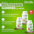 Barislim Bariatric Multivitamin Gummies - Specially Formulated Gummy Vitamin For Patients After Weight Loss Surgery - Easy To Digest & Great Tasting Fruit Flavors Pack Of 3 (90 Fruit Chews)