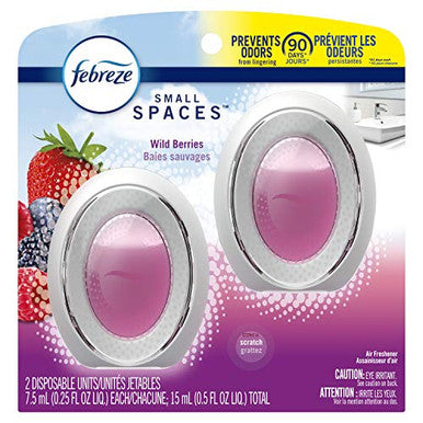 Febreze Odor-Eliminating Small Spaces Air Freshener Wild Berries 2Count