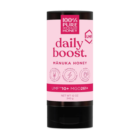 Manuka Honey New Zealand 100% Pure UMF 20+ MGO 826+ Squeezy Honey Raw & Unfiltered Certified Award Winning Silky Smooth Taste & Texture 12 Oz