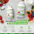 Barislim Bariatric Calcium Citrate & Complete Multivitamin Chewable Tablet - Bariatric Vitamin And Supplement For Post Bariatric Surgery Including Gastric Bypass And Sleeve