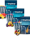 Dripdrop Hydration Electrolyte Powder Packets PiaÂ±A Colada Mango AaAa Passion Fruit Watermelon Berry Lemon Orange Fruit Punch Grape Strawberry Lemonade Cherry 48 Count