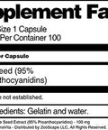 Terravita Grape Seed Extract (95% Proanthocyanidins) - 100 Mg (100 Capsules, Zin: 514845)