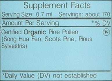 Pine Pollen B120 Alcohol-Free Herbal Extract Tincture, Concentrated Liquid Drops Natural (Song Hua Fen, Scots Pine, Pinus Sylvestris) 4 fl oz