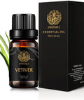 Aromatherapy Essential Oils, Vetiver Aromatherapy Essential Oils (0.33 oz - 10ml), 100% Pure Essential Oils Vetiver Scent for Diffuser, Humidifier, Massage, Aromatherapy, Skin & Hair Care