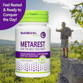 Nutribiotic â€“ Metarest 60 Capsules 3 Mg Melatonin & 250 Mg Kava Root To Support Restful Sleep Highly Absorbable Drug- Sleep Support Gluten- & Made Without Gmos Or Preservatives