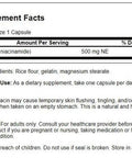 Swanson Niacinamide Carbohydrate Metabolism Joint Health Support 500 Milligrams 250 Capsules