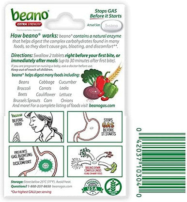 Beano Ultra 800 Gas Prevention And Digestive Enzyme Supplement 30 Ct 4 Pack