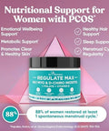 Eu Natural Regulate Max Myo-Inositol & D-Chiro Inositol Supplement Powder For Women With Vitamin D & Folate Pcos Nutritional Support, Hormone Balance & Fertility Support, Unflavored 60 Servings