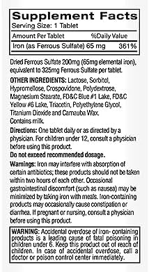 Feosol Original Ferrous Sulfate Iron Supplement 120 CT (Pack of 3)