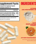 BUBS Naturals BUBS Boost Vitamin C with Bioflavonoids: Antioxidant and Immune Support Vitamin for Active Lifestyles and Collagen Production (90 Count)