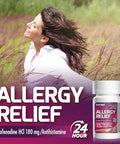 HealthA2Z Fexofenadine HCl 180mg 24-Hour Allergy Relief