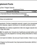 Swanson Made with Organic Sprouted Broccoli Seed 400 Milligrams 60 Veg Capsules (2 Pack)