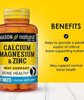 Mason Natural Calcium Magnesium & Zinc, 300-Day Supply, Supports Normal Bone Health & Immune System Booster, 3 Pack