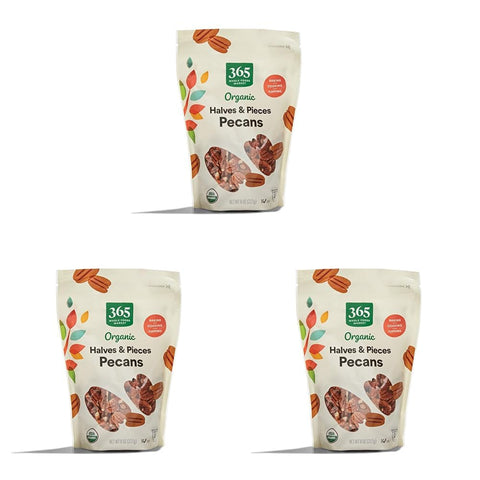 365 by Whole Foods Market, Organic Pecan Halves, 8 Ounce