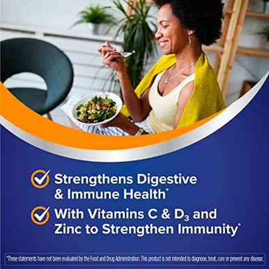 Florastor Select Immunity Boost Daily Probiotic & Immune Support Supplement For Women And Men, Saccharomyces Boulardii Cncm I-745 Plus Zinc, Vitamin C & D3 (30 Capsules)