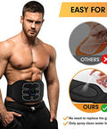 Marcooltrip Mz Abs StimulatorAb MachineAbdominal Toning Belt Workout Portable Ab Stimulator Home Office Fitness Workout Equipment For Abdomen Black