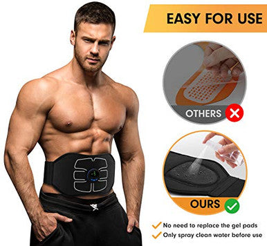 Marcooltrip Mz Abs StimulatorAb MachineAbdominal Toning Belt Workout Portable Ab Stimulator Home Office Fitness Workout Equipment For Abdomen Black