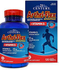 21St Century Arthriflex Advantage Plus Vitamin D3 Joint Support Supplement (120 Tablets) Glucosamine Chondroitin Msm & Hyaluronic Acid Nongmo Gluten No Added Yeast Or Artificial Flavors