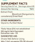HerbEra Bloodroot Tincture B60 Alcohol-Free Extract, Super-Concentrated Responsibly farmed Bloodroot (Sanguinaria Canadensis) Dried Root (2 Fl Oz)