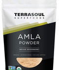 Terrasoul Superfoods Organic Amla Berry Powder Amalaki 16 Oz Rich in Antioxidant Vitamin C Supports Immunity