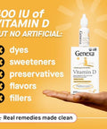 Genexa Infants Vitamin D Liquid Drops For born Baby & Toddlersupports Growth & Bone Developmentdelicious Organic Vanilla Flavor Organic Gluten & Nongmo90 Servings