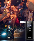Homealexa Breathalyzer For Alcohol Portable Alcohol Tester With Digital Bac Display High Accuracy Sensor 3-5S Fast Test Personal Breathalyzer With 10 Mouthpieces For Home Party Use