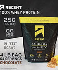 Ascent Whey 4 Lb + Plant Protein Powder 18 Servings - Chocolate