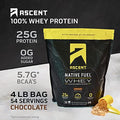 Ascent Whey 4 Lb + Plant Protein Powder 18 Servings - Chocolate