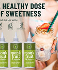 Natrisweet Monk Fruit Stevia Liquid Drops, 8 fl oz, Stevia Monk Fruit Sweetener Liquid Without Erythritol, No Fillers, Zero Calorie, Zero Carbs Stevia Monkfruit Sweetener for Coffee, Tea, Drinks
