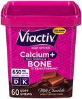 Viactiv Calcium +Vitamin D3 Supplement Soft Chews Milk Chocolate 60 Chews and Nature's Bounty Optimal Solutions Hair Skin and Nails with Biotin and Collagen