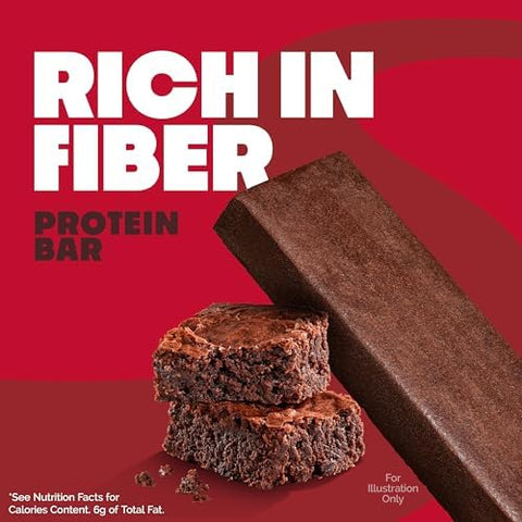 Quest Nutrition Chocolate Brownie Protein Bars, 20g Protein, 4g Net Carbs, 1g Sugar, High Fiber, Gluten Free, Keto Friendly, 4 Count