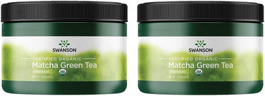 Swanson 100% Organic Matcha Green Tea 1.76 Ounce (50 g) Pwdr (2 Pack)