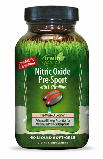 Irwin Naturals Nitric Oxide Pre Sport 60 Liquid Softgels
