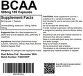 BCAA - Branch Chain Amino Acids 500mg 360 Capsules - Muscle Building and Strength gain Supplement UK Made. Pharmaceutical Grade