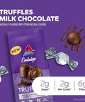 Atkins Endulge Milk Chocolate Truffles Low Sugar Low Carb Keto Friendly 6 Pack (12 Truffles Each Pack)